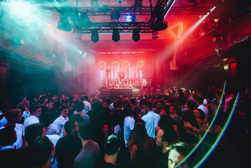 Vibrant event space Festsaal Kaufleuten Zürich, ideal for live entertainment and networking.