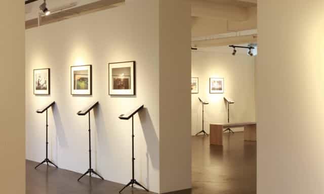 Bright gallery space in Darkroom, Photobastei for art exhibitions and corporate events.