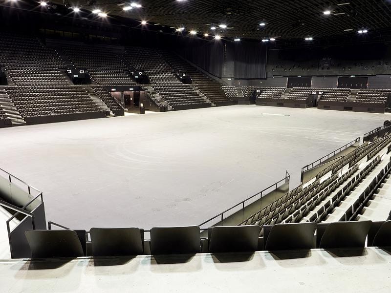 St. Jakobshalle Basel arena, spacious venue for concerts and corporate events