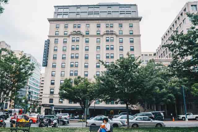 McPherson Square at Hamilton Hotel: Historic venue for accessible meetings and events.