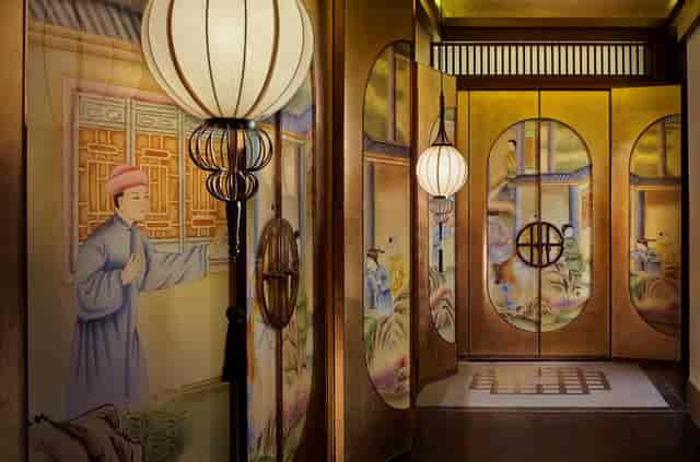 Elegant hallway at The Ritz-Carlton, Chengdu, perfect for events and gatherings.