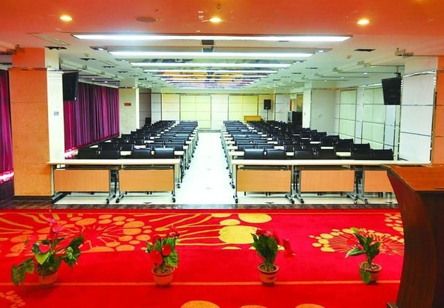 Spacious conference room at Sihai International Hotel, ideal for workshops and seminars.