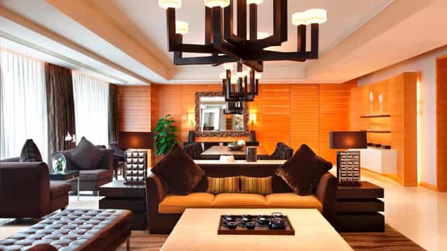 Elegant lounge area in The Westin Guangzhou, perfect for networking events and meetings.