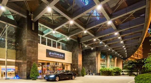 Modern conference room at Pullman Hotel Guangzhou, ideal for corporate events and meetings.