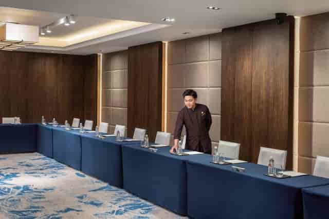 Grand Ball Room, White Swan Hotel, elegant conference setup for events and meetings.