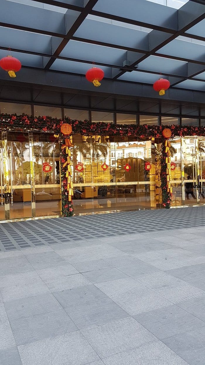 Elegant dining area with festive decor at Grand Skylight Hotel, perfect for events.