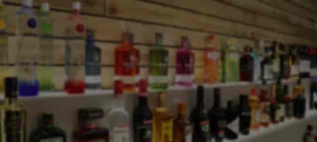 Colorful alcoholic beverage display at Eden Café Bistro for event catering.