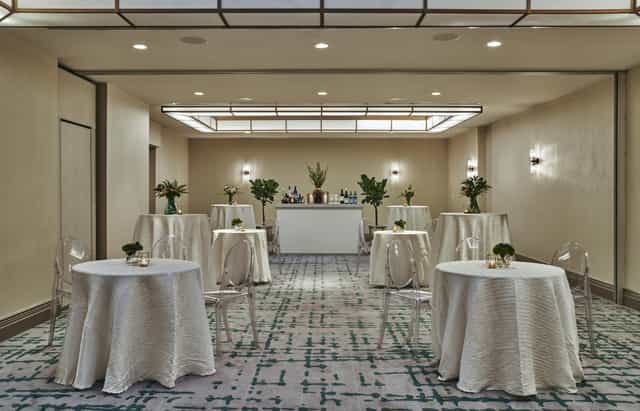 Eckstine Ballroom in Viceroy DC, elegant event space for networking and cocktail receptions.