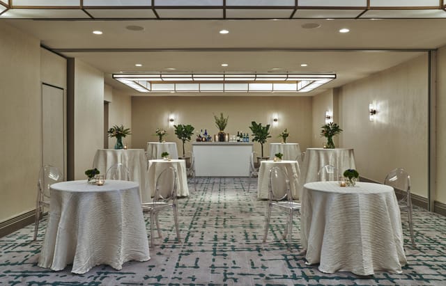 Eckstine Ballroom in Viceroy DC, elegant event space for networking and cocktail receptions.