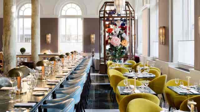 Café Riggs Private Dining in DC, modern decor for upscale events and gatherings.
