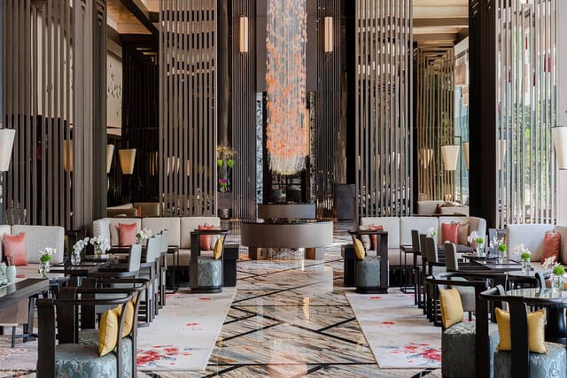 Grand Ballroom at Jumeirah Guangzhou, elegant venue for corporate events and receptions.