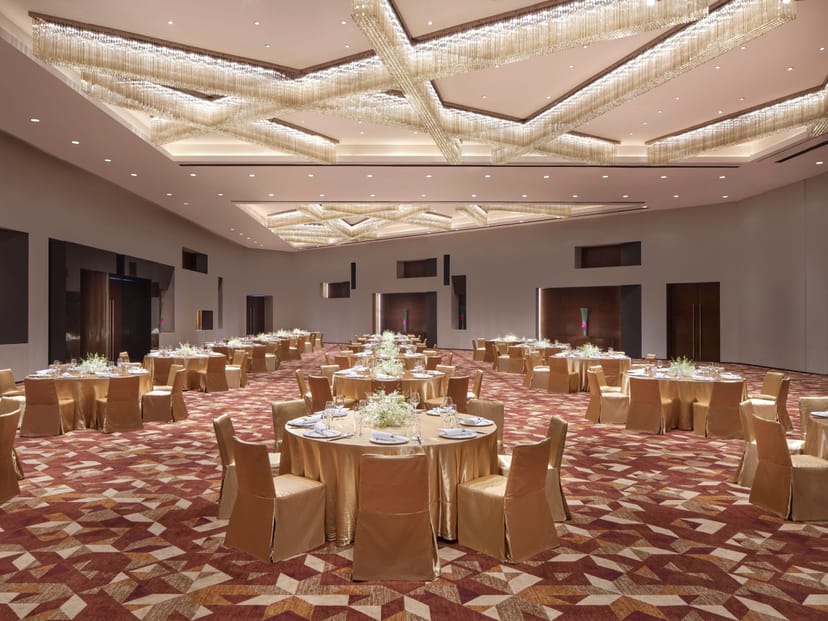 Elegant Grand Ballroom at The Westin Pazhou, perfect for formal banquets and corporate events.