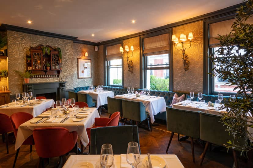 Elegant dining room at Judy's, perfect for intimate gatherings and corporate dinners.