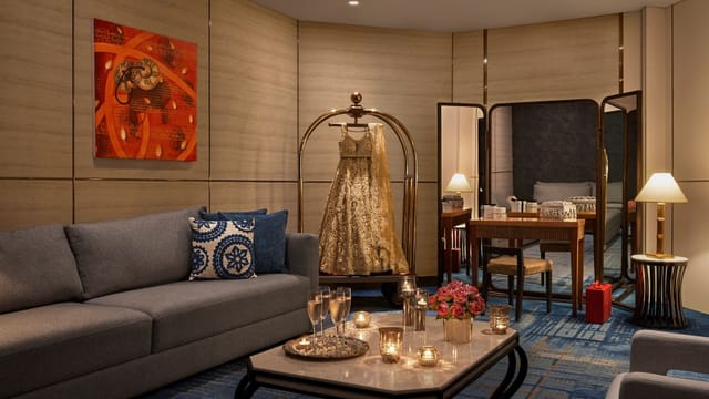 Grand Sangam Ballroom at JW Marriott Mumbai: elegant reception area for VIP events.