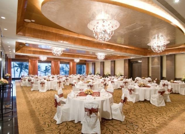 Elegant Champagne Ballroom at Novotel Mumbai, perfect for weddings and corporate events.