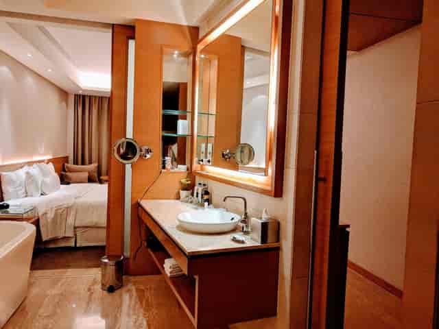 Elegant hotel room at The Westin Mumbai, ideal for business events and gatherings.