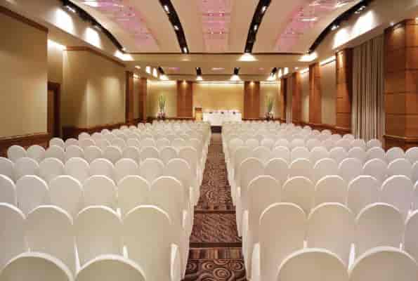 Spacious event hall at Vivanta By Taj for corporate meetings and presentations.