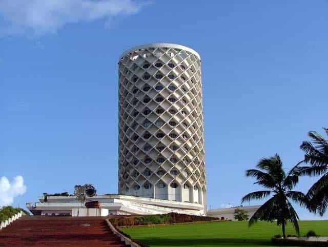 Art Gallery at The Nehru Centre Mumbai, modern circular venue for events and gatherings.