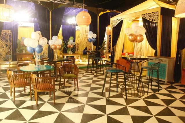 Stylish North Lounge event space in Mumbai with elegant decor and networking atmosphere.