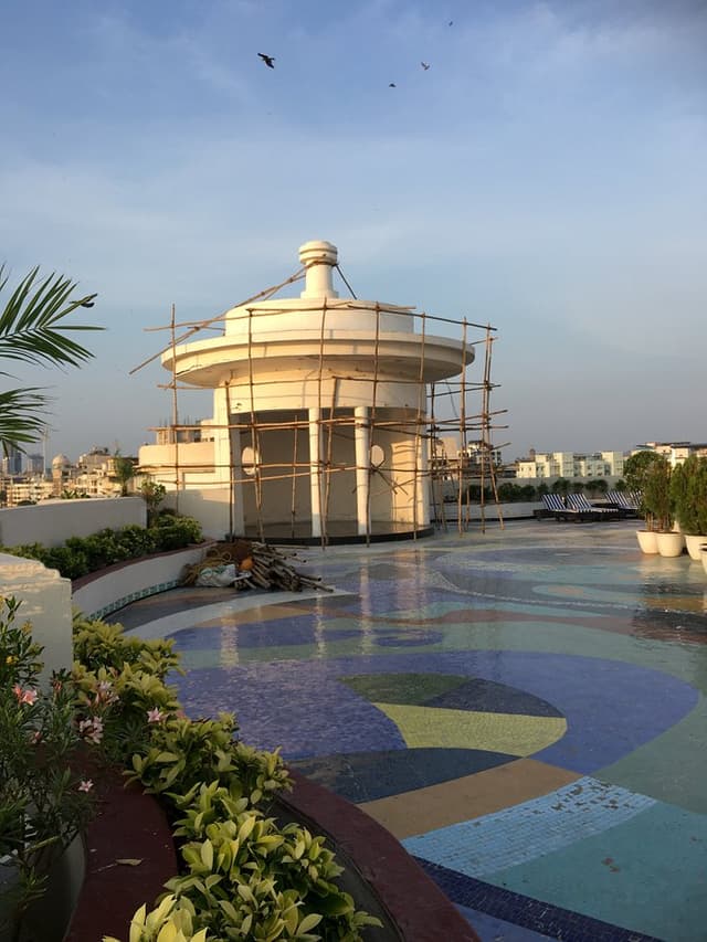 Rooftop pool