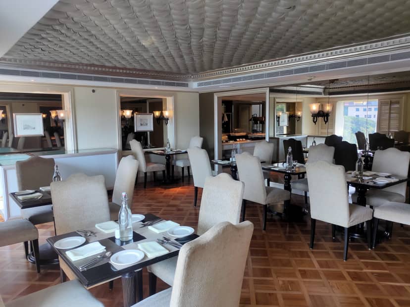 Elegant boardroom at Hilton Mumbai, perfect for corporate meetings and private events.