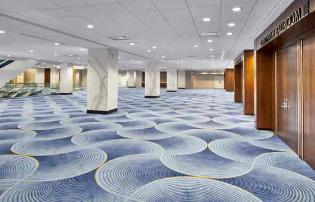 Spacious Centennial Ballroom at Hyatt Regency Atlanta, ideal for conferences and trade shows.