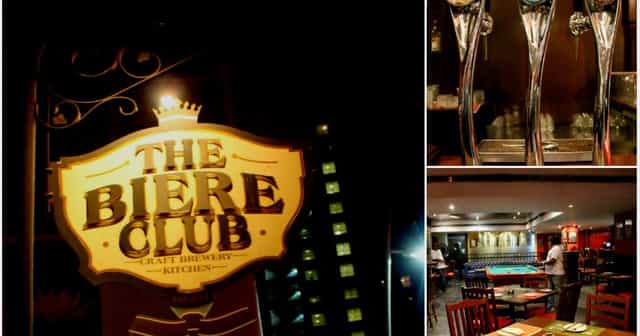 Inviting Brewpub setting at Biere Club with sleek bar taps for events and gatherings.