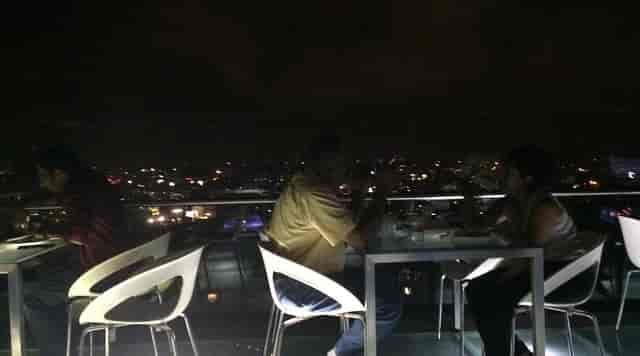 Sky Lounge at Catholic Club, intimate dining with city views for private events.