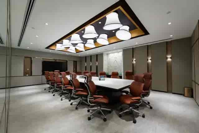 Modern conference room with ergonomic chairs for corporate events at The Executive Centre.