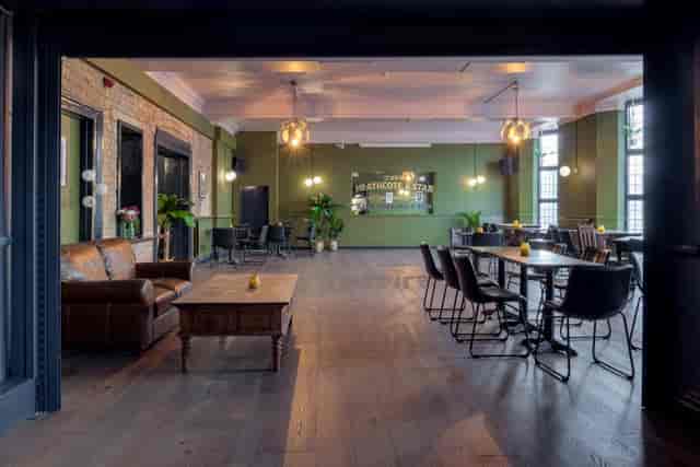 Versatile Function Room at The Macbeth with modern decor for events and gatherings.