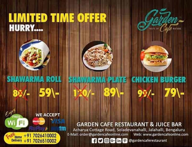 Garden Cafe Restaurant & Juice Bar in ...