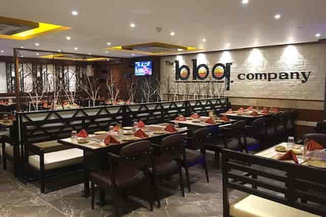 Contemporary dining space at The Barbeque Company, ideal for corporate events and gatherings.