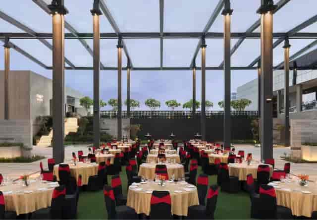 Grand Ballroom Courtyard Bengaluru: elegant outdoor event space for gala dinners and corporate events.