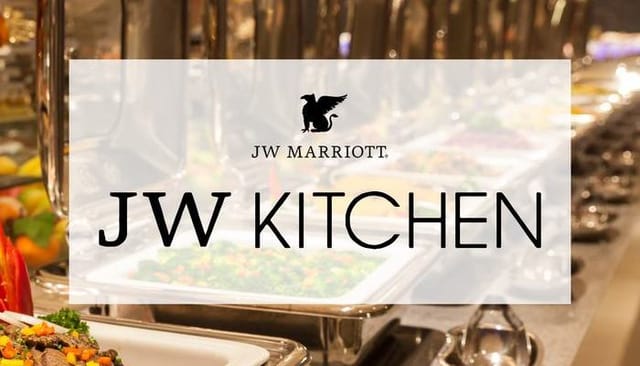 Upscale buffet setup at JW Kitchen, JW Marriott Bengaluru for corporate events and gatherings.