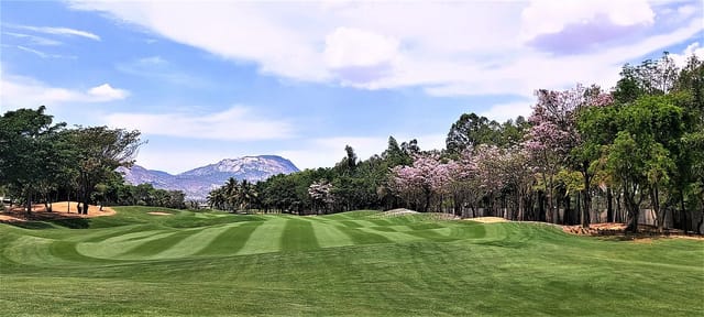 Stunning golf course at Prestige Golfshire, ideal for corporate retreats and team-building events.