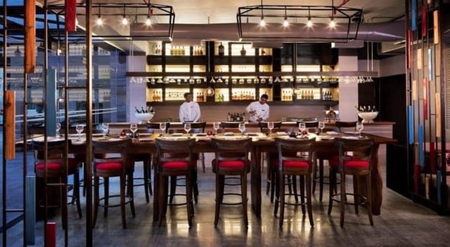 Stylish bar area at BG's Bar, ideal for corporate dinners and private events.