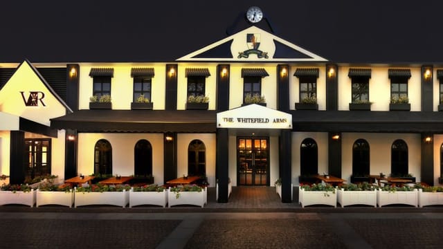Elegant banquet hall at The Waverly Hotel, perfect for meetings and events.