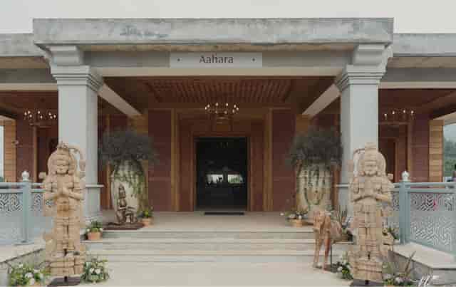 Elegant venue entrance at Mantapa, Amitarasa for upscale weddings and corporate events.