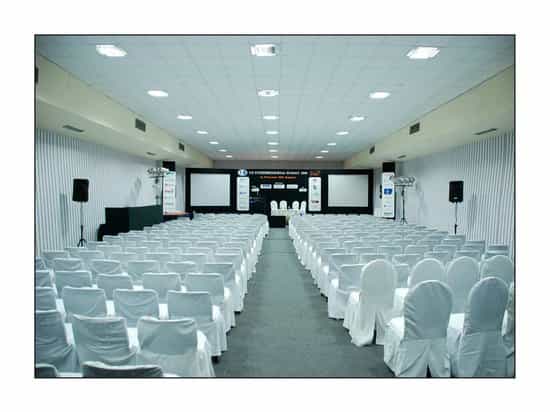 Auditorium at The LaLiT Ashok Bangalore, professional conference space for corporate events.