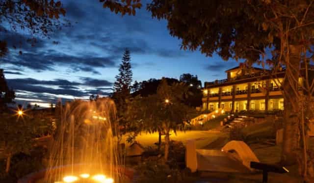 Conference Hall in Kodaikanal: Elegant outdoor venue with fountain for events.
