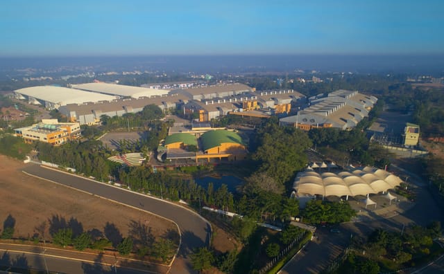 Bangalore International Exhibition Centre Entry Plaza - ideal for conferences, exhibitions.