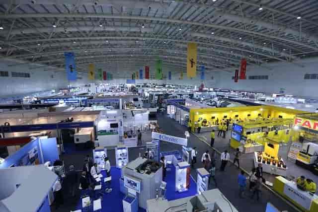 Jacaranda at Bangalore Exhibition Centre, vibrant booths for industry networking and engagement.