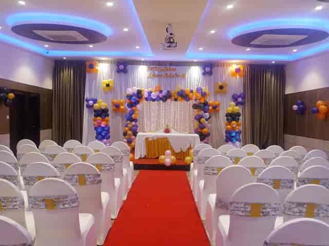Mini Party Hall at Cospolitan Club, elegantly decorated for celebrations and events.