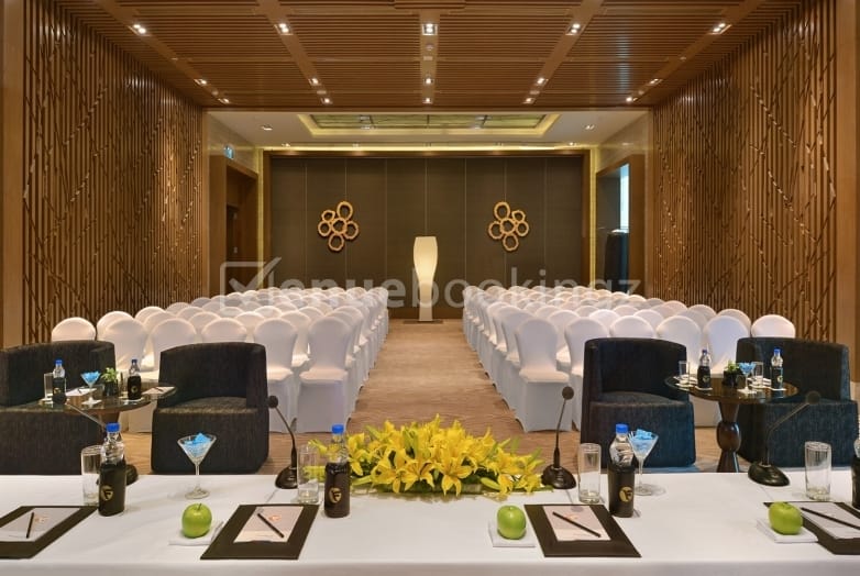 Elegant banquet space at St. Marks Hotel, Bangalore for conferences and workshops.