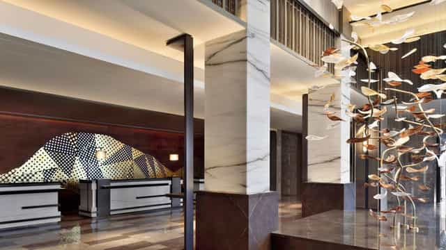 Modern conference room at JW Marriott Bengaluru for professional events and meetings.