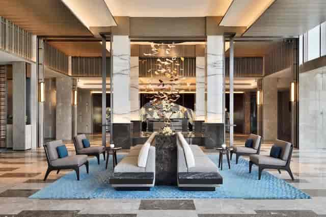 Elegant Banquet Hall in JW Marriott Bengaluru for networking events and meetings.