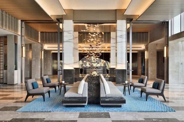 Elegant Banquet Hall in JW Marriott Bengaluru for networking events and meetings.