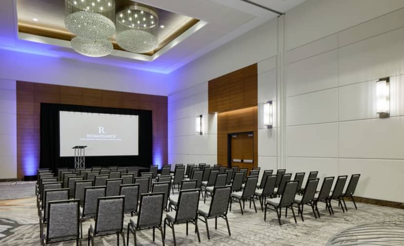 Schaumburg Convention Center meeting space with organized seating for conferences.