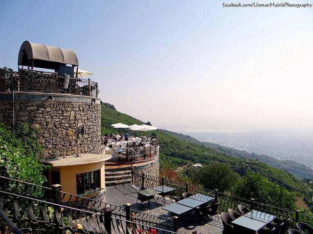 Rooftop venue at The Monal with stunning views, ideal for outdoor events and gatherings.