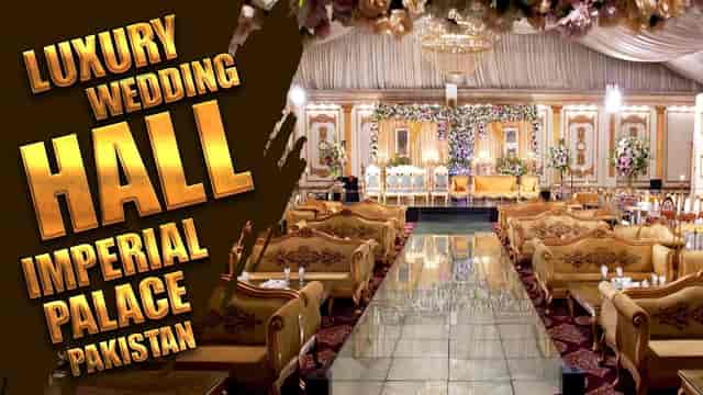 Grand Ballroom in Dera Marriage Hall, elegant wedding venue with opulent decor.